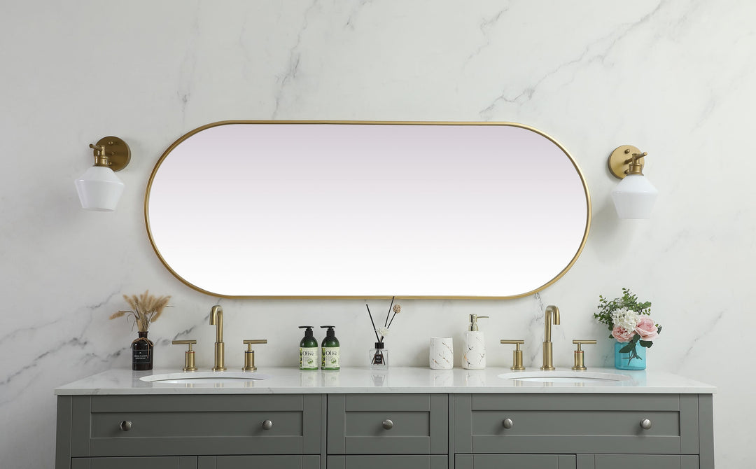 Metal Frame Oval Mirror II by Elegant - view 118