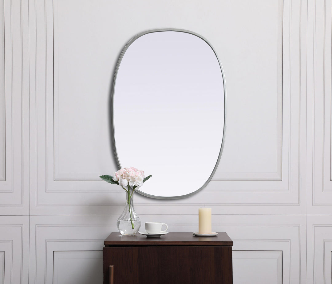Metal Frame Oval Mirror by Elegant - view 16