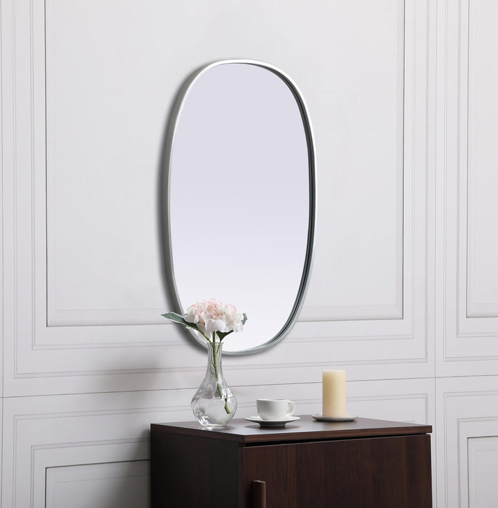 Metal Frame Oval Mirror by Elegant - view 17