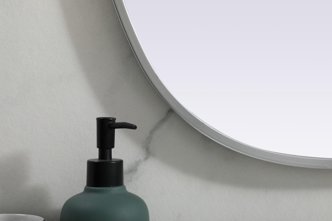 Metal Frame Oval Mirror by Elegant - view 18