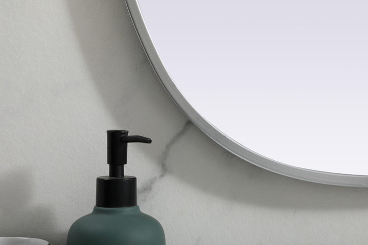 Metal Frame Oval Mirror by Elegant - view 18