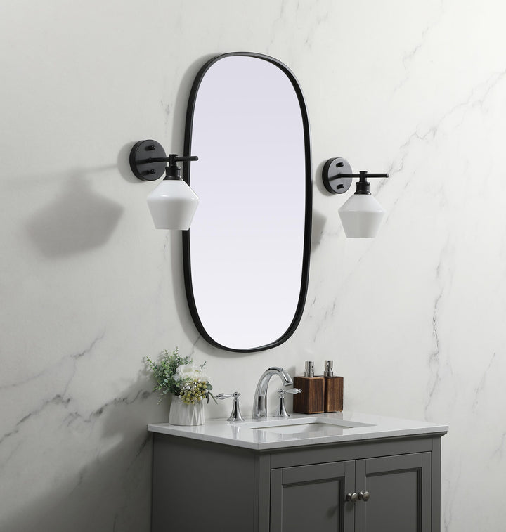 Metal Frame Oval Mirror by Elegant - view 21