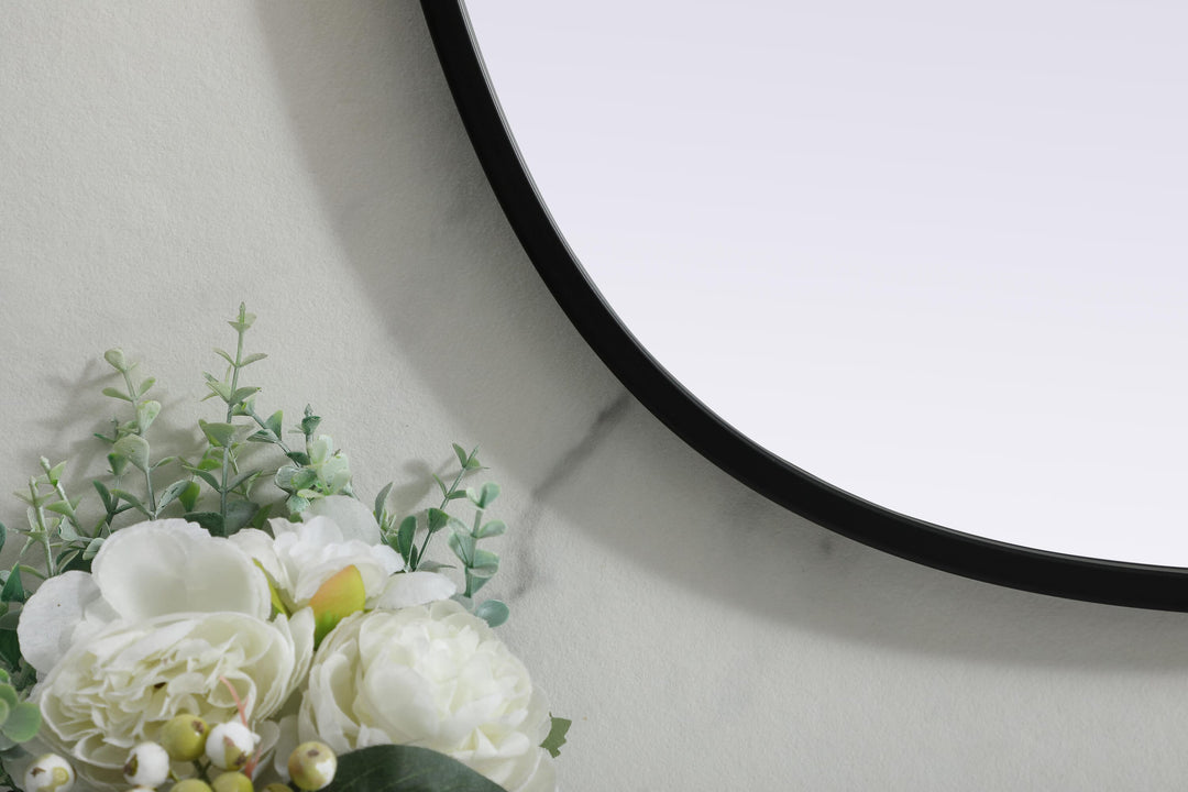 Metal Frame Oval Mirror by Elegant - view 24
