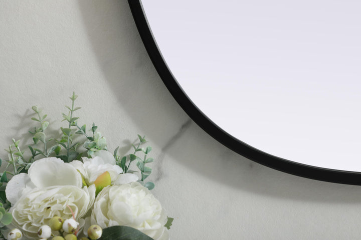 Metal Frame Oval Mirror by Elegant - view 24