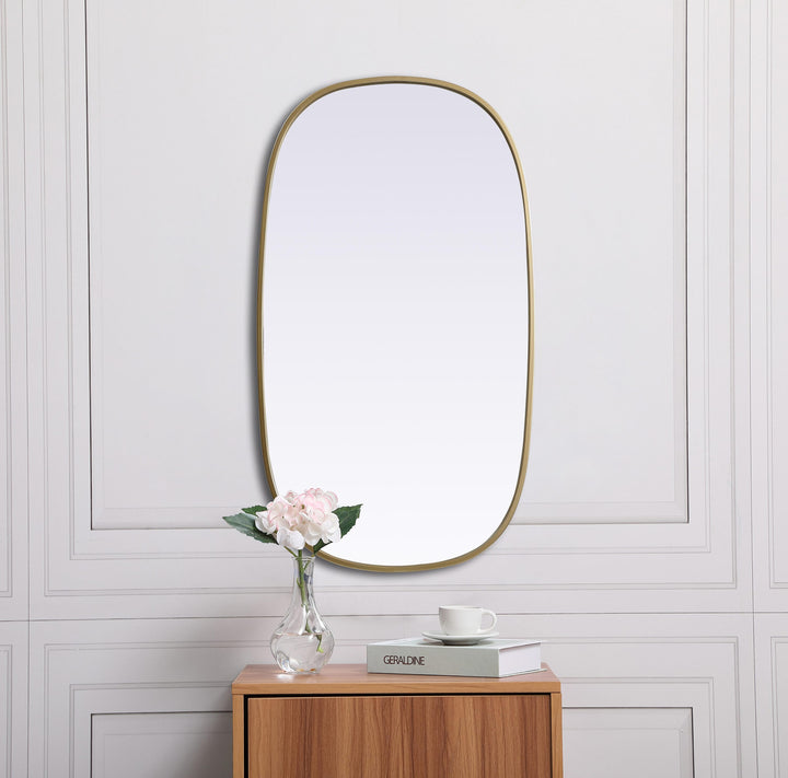 Metal Frame Oval Mirror by Elegant - view 28