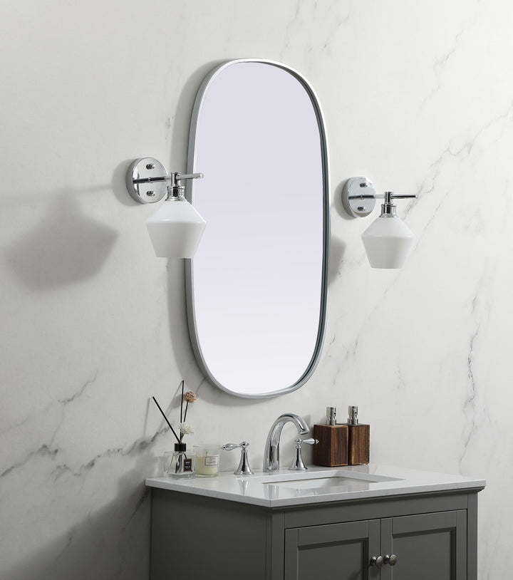 Metal Frame Oval Mirror by Elegant - view 33