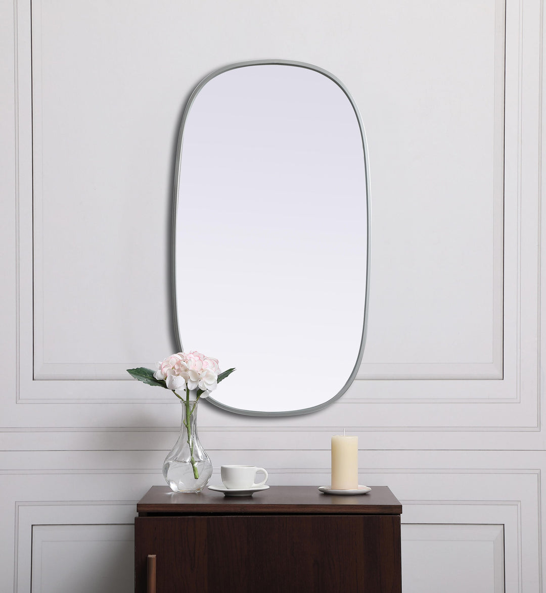 Metal Frame Oval Mirror by Elegant - view 34