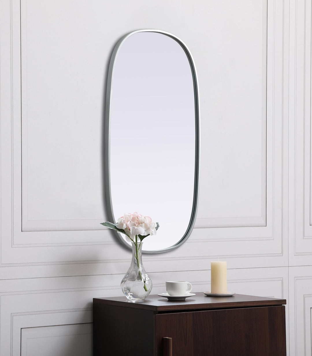 Metal Frame Oval Mirror by Elegant - view 35