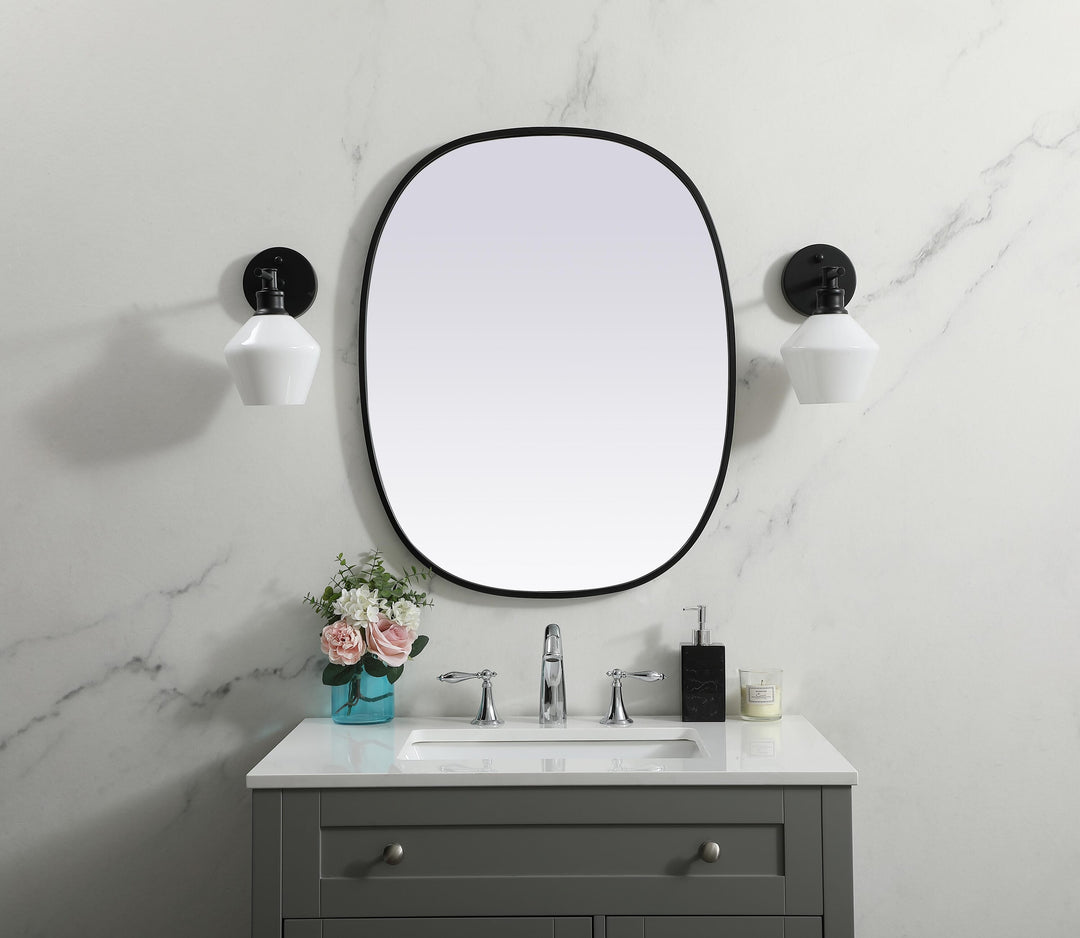 Metal Frame Oval Mirror by Elegant - view 38