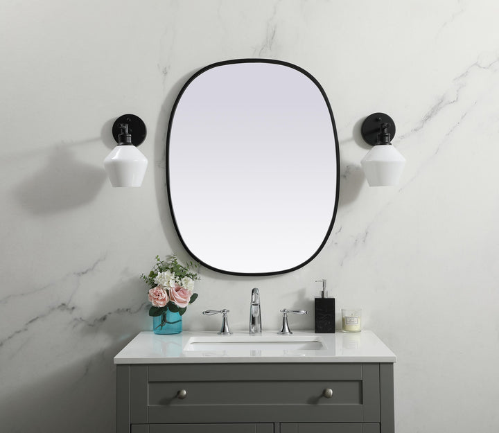 Metal Frame Oval Mirror by Elegant - view 38