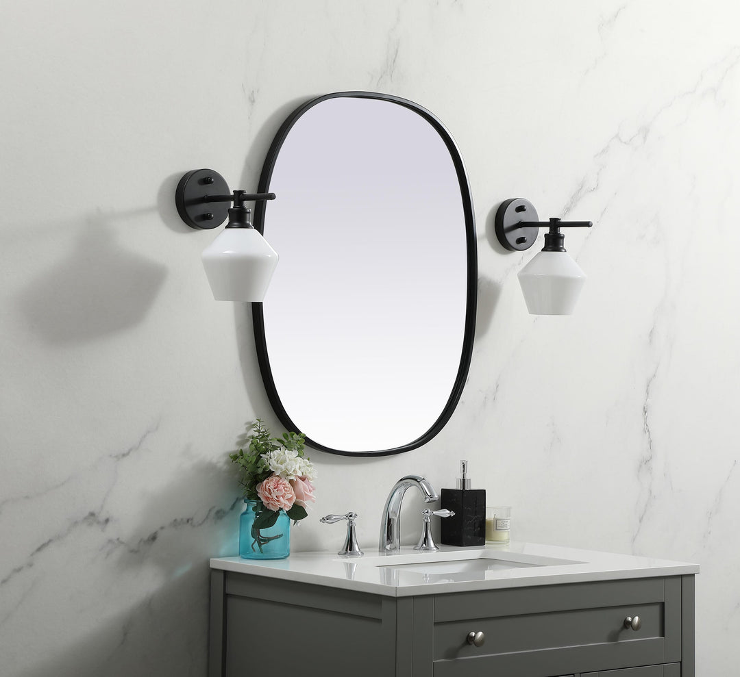 Metal Frame Oval Mirror by Elegant - view 39