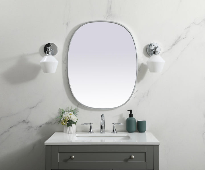 Metal Frame Oval Mirror by Elegant - view 50