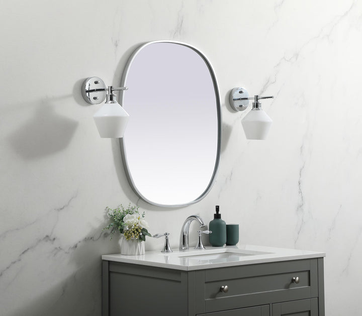Metal Frame Oval Mirror by Elegant - view 51