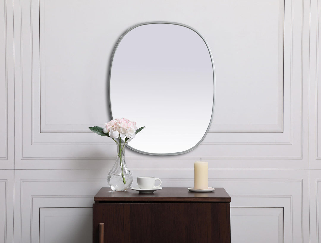 Metal Frame Oval Mirror by Elegant - view 52