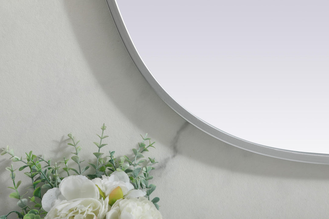 Metal Frame Oval Mirror by Elegant - view 54