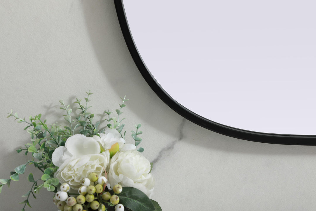 Metal Frame Oval Mirror by Elegant - view 60