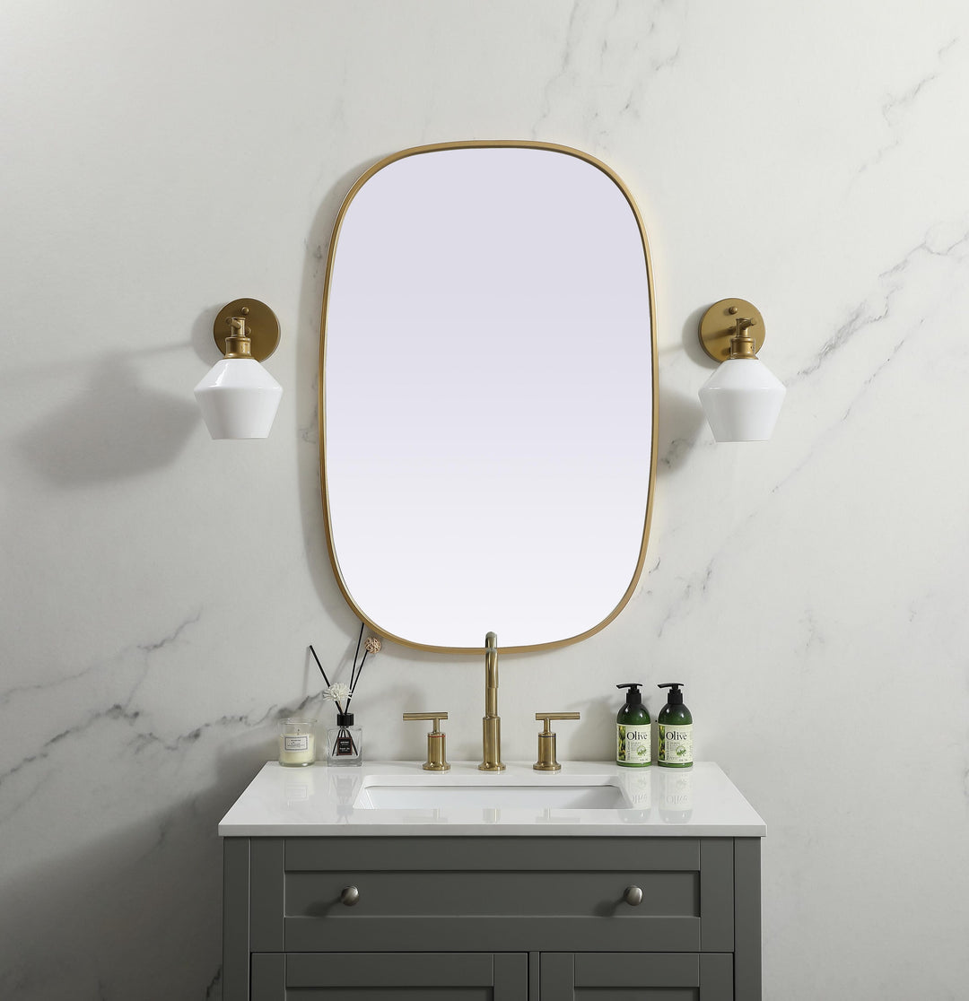 Metal Frame Oval Mirror by Elegant - view 62
