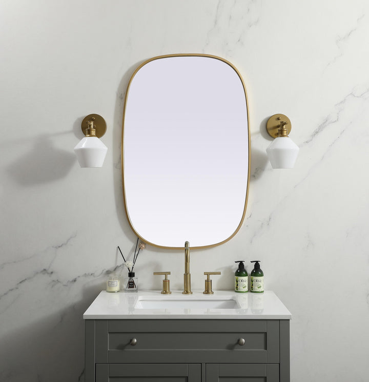 Metal Frame Oval Mirror by Elegant - view 62