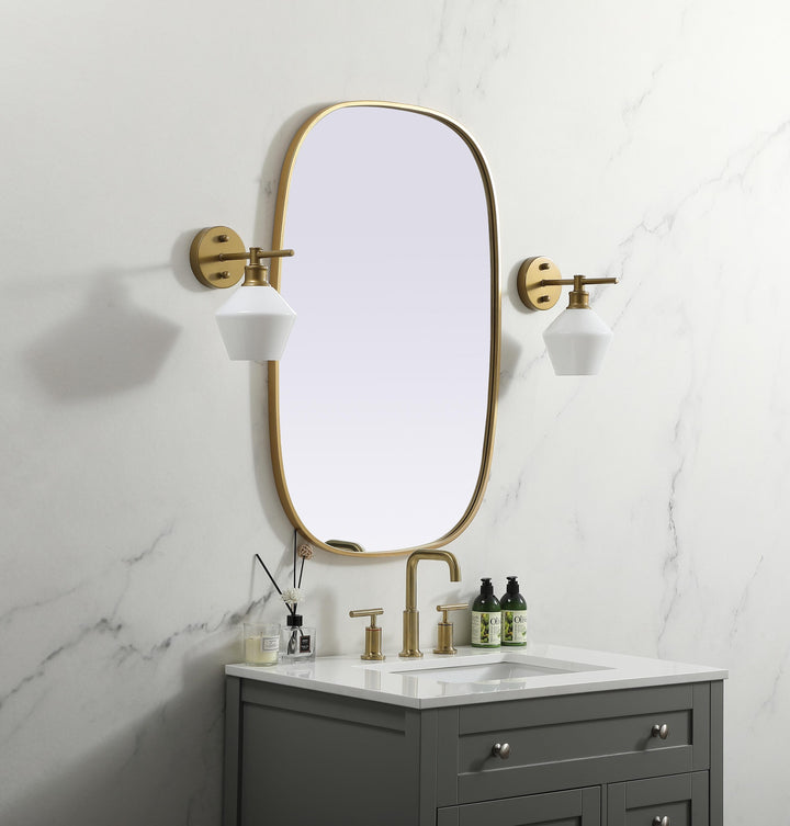 Metal Frame Oval Mirror by Elegant - view 63