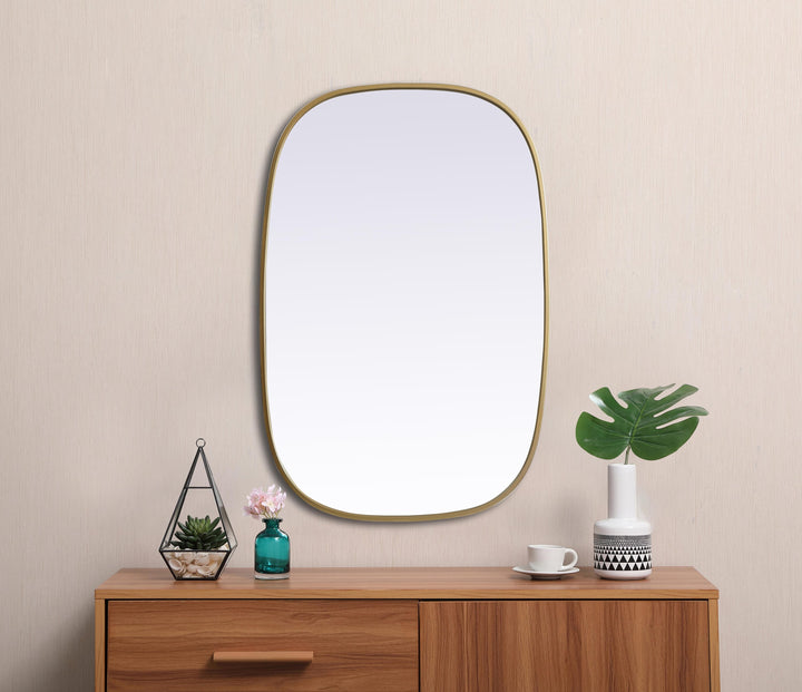 Metal Frame Oval Mirror by Elegant - view 64