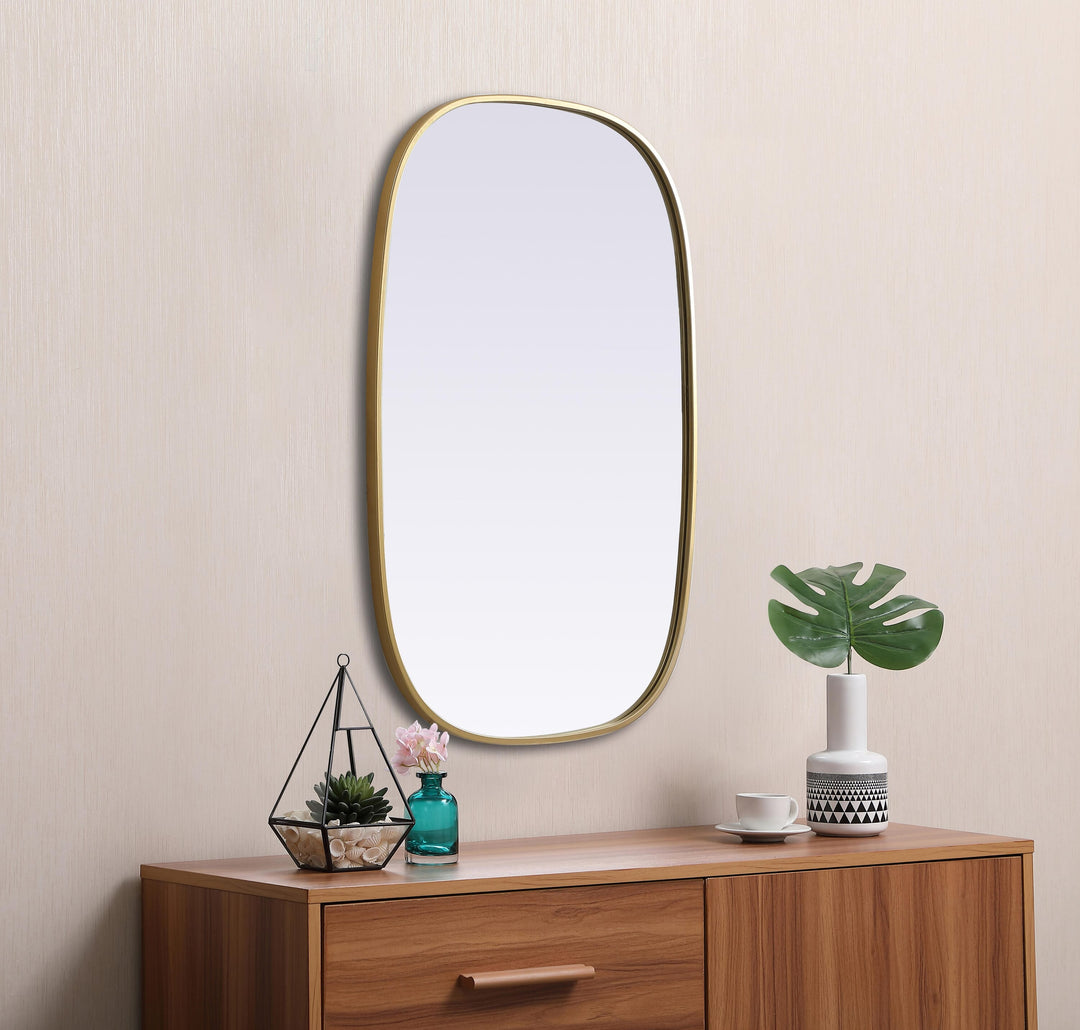Metal Frame Oval Mirror by Elegant - view 65