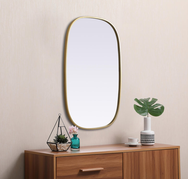 Metal Frame Oval Mirror by Elegant - view 65