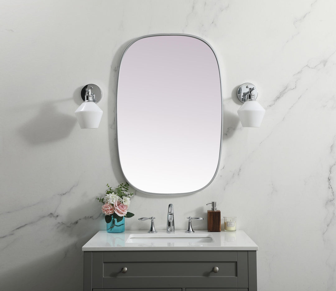Metal Frame Oval Mirror by Elegant - view 68