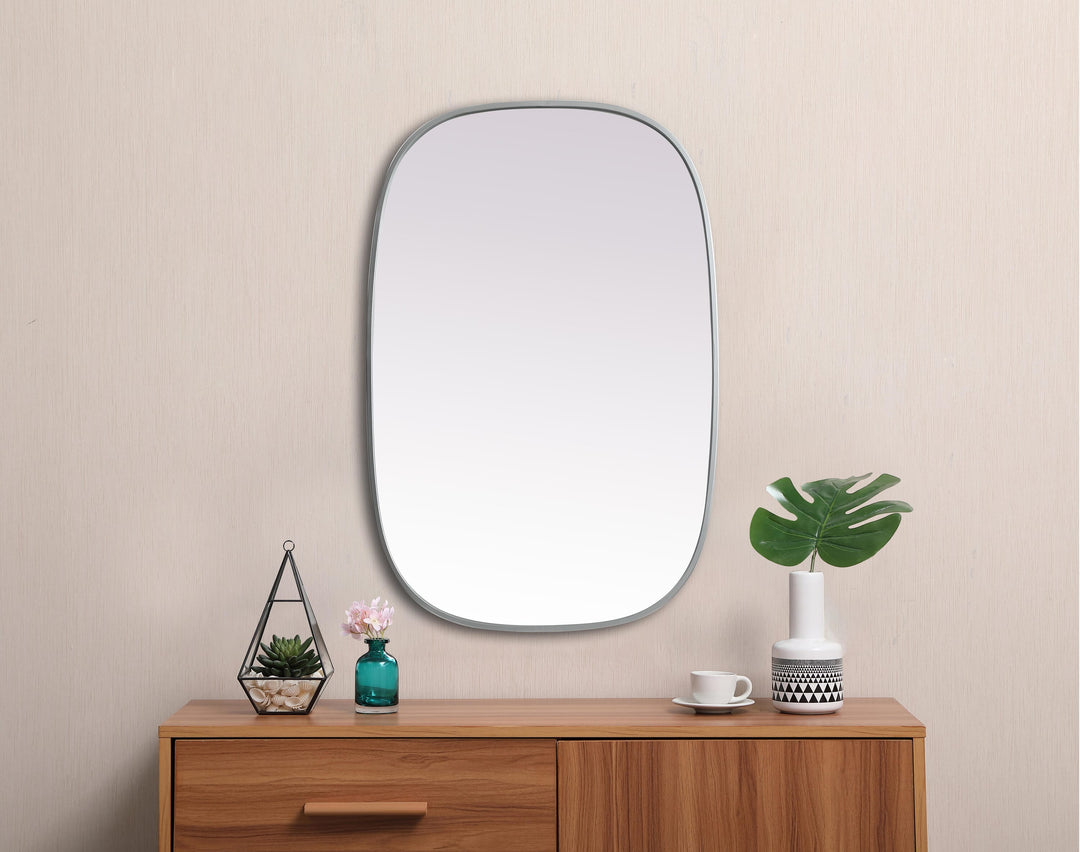 Metal Frame Oval Mirror by Elegant - view 70
