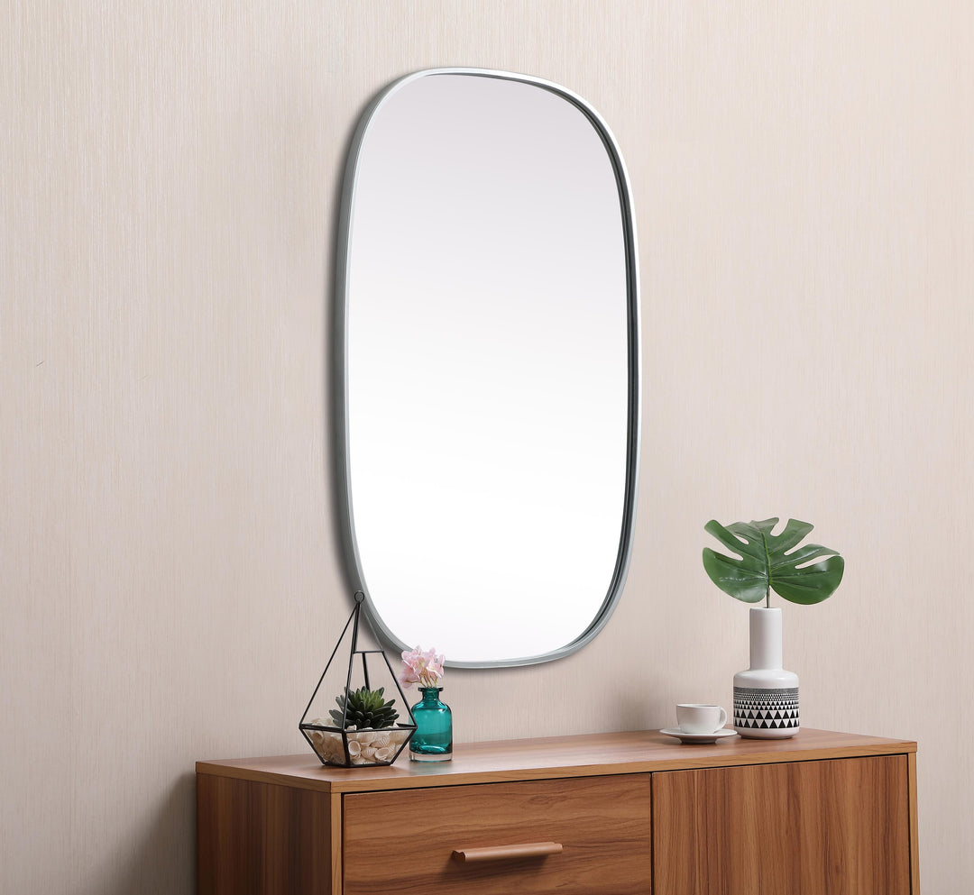 Metal Frame Oval Mirror by Elegant - view 71