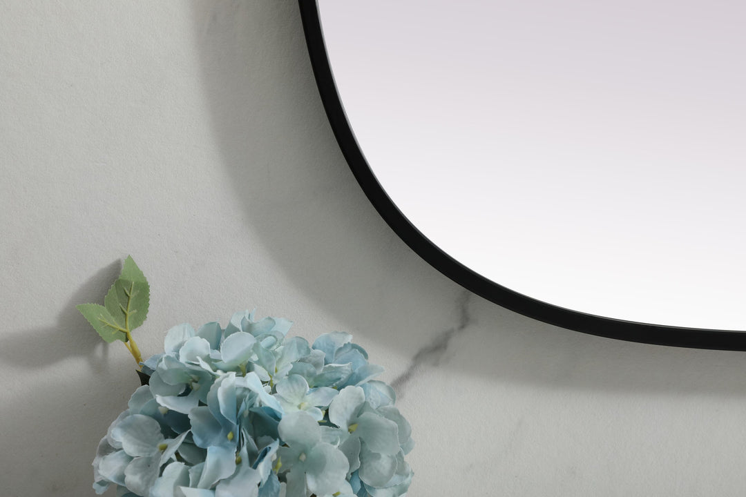 Metal Frame Oval Mirror by Elegant - view 78