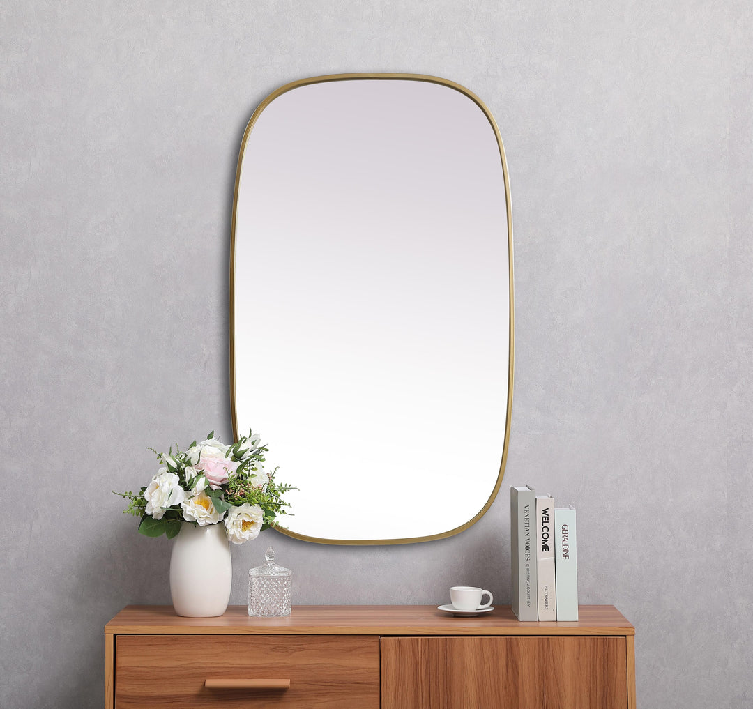 Metal Frame Oval Mirror by Elegant - view 82