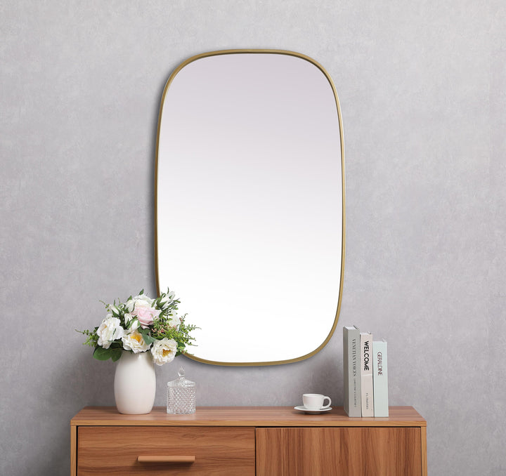 Metal Frame Oval Mirror by Elegant - view 82