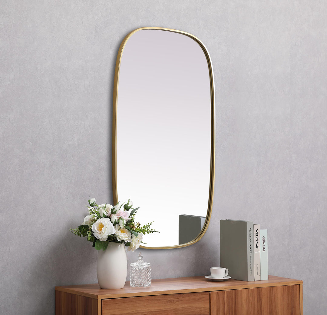 Metal Frame Oval Mirror by Elegant - view 83