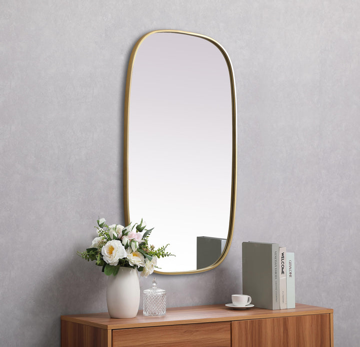 Metal Frame Oval Mirror by Elegant - view 83