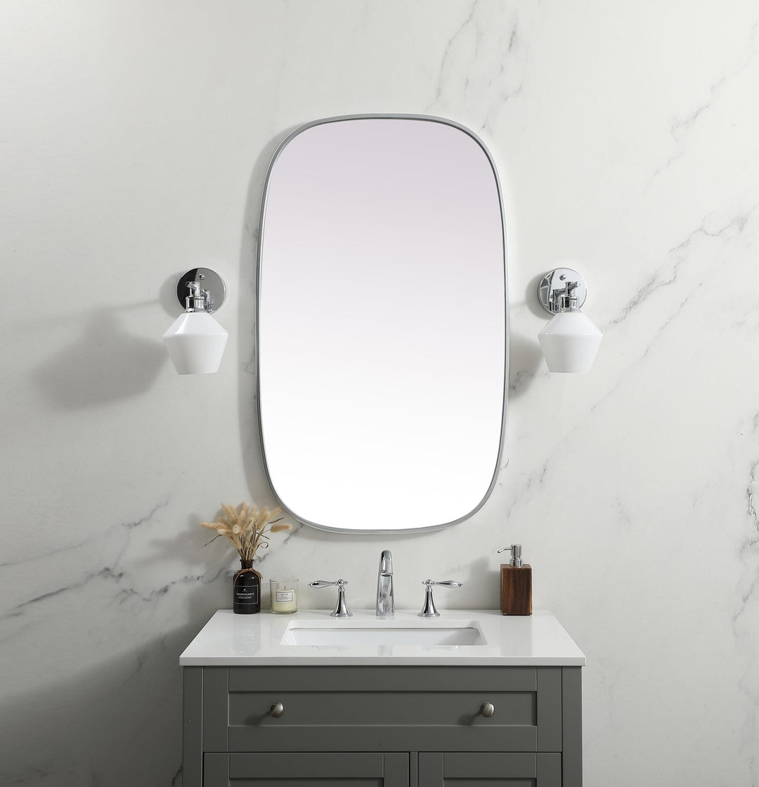 Metal Frame Oval Mirror by Elegant - view 86
