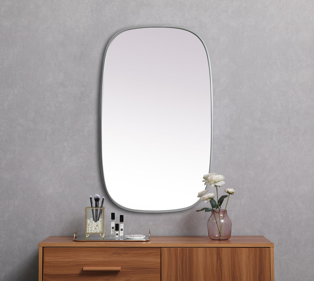 Metal Frame Oval Mirror by Elegant - view 88