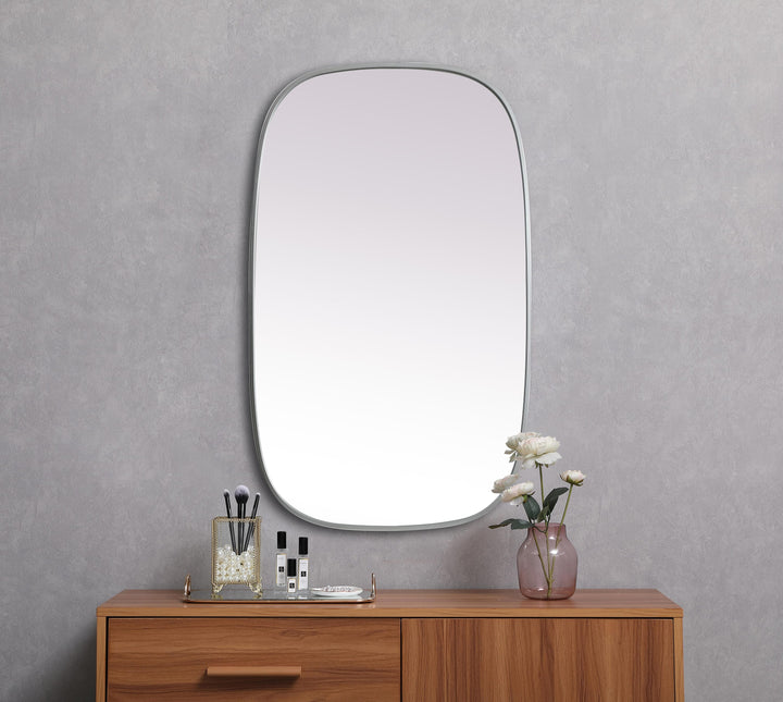 Metal Frame Oval Mirror by Elegant - view 88