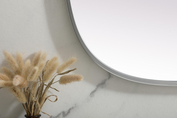 Metal Frame Oval Mirror by Elegant - view 90