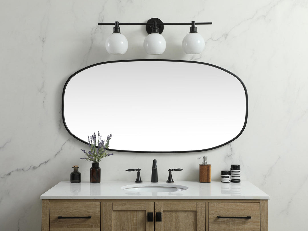 Metal Frame Oval Mirror by Elegant - view 92