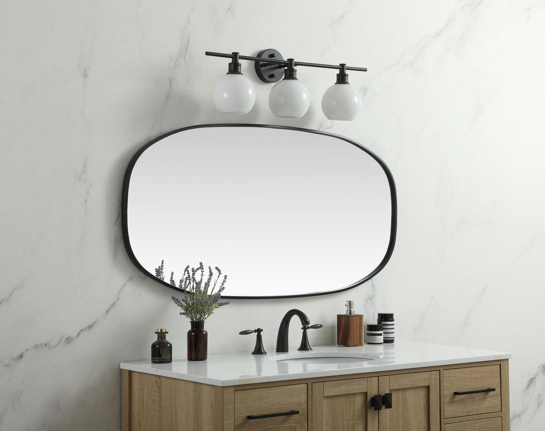 Metal Frame Oval Mirror by Elegant - view 93