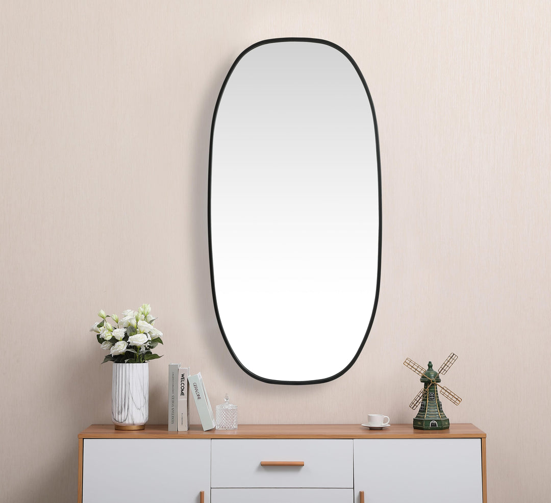 Metal Frame Oval Mirror by Elegant - view 94