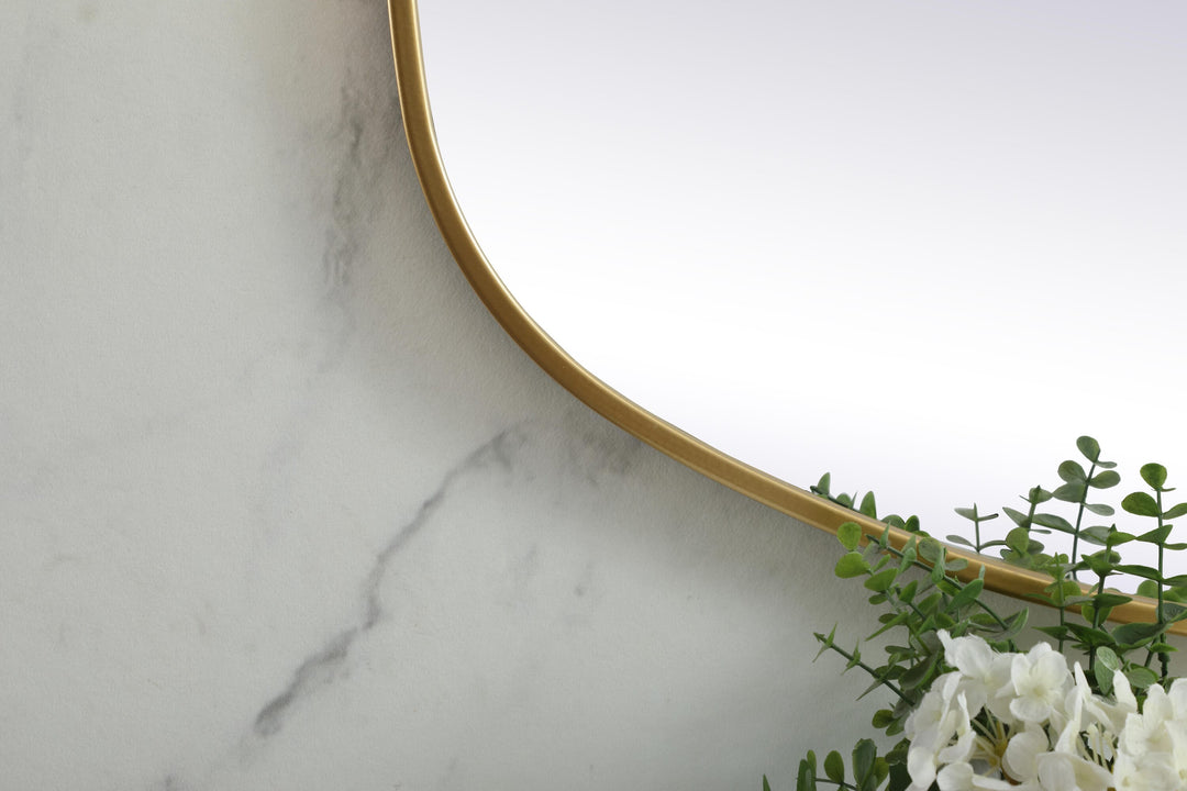 Metal Frame Oval Mirror by Elegant - view 102