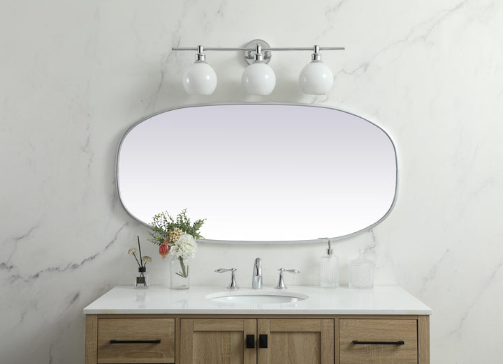 Metal Frame Oval Mirror by Elegant - view 104