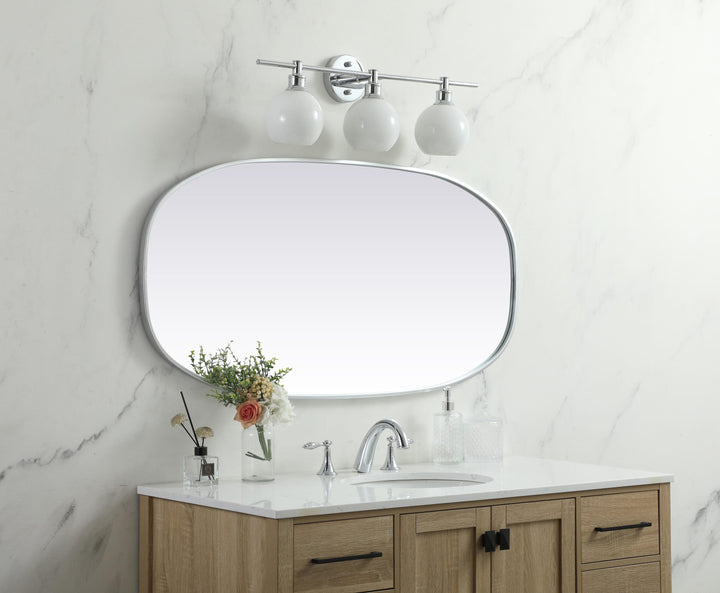 Metal Frame Oval Mirror by Elegant - view 105