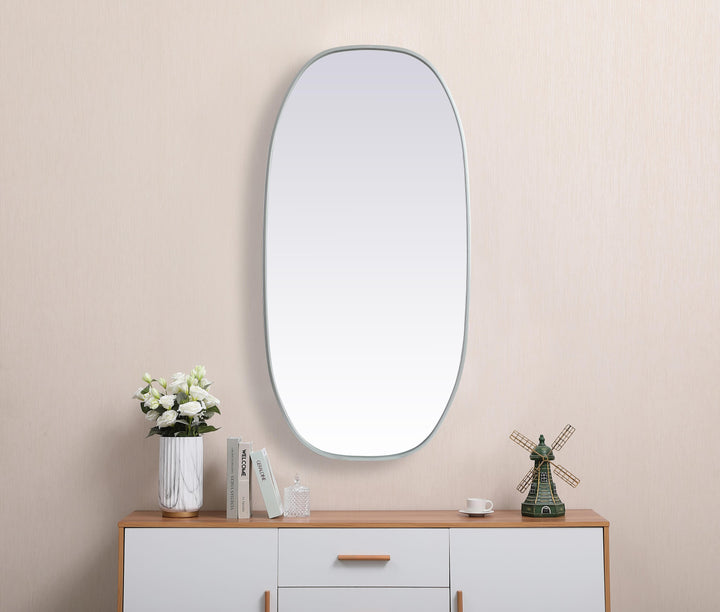 Metal Frame Oval Mirror by Elegant - view 106
