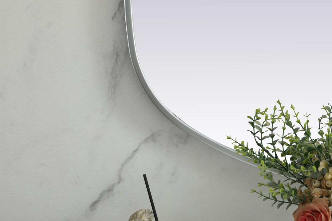 Metal Frame Oval Mirror by Elegant - view 108