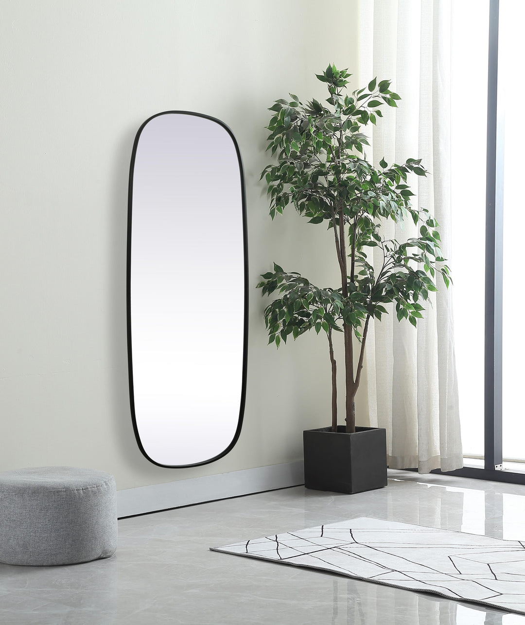 Metal Frame Oval Mirror by Elegant - view 111