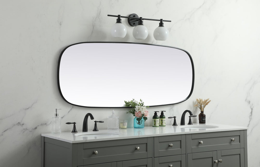 Metal Frame Oval Mirror by Elegant - view 113