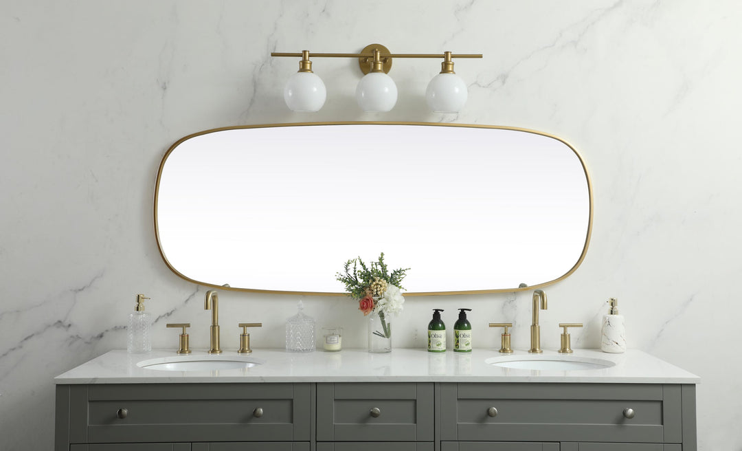 Metal Frame Oval Mirror by Elegant - view 118