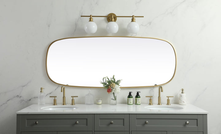 Metal Frame Oval Mirror by Elegant - view 118